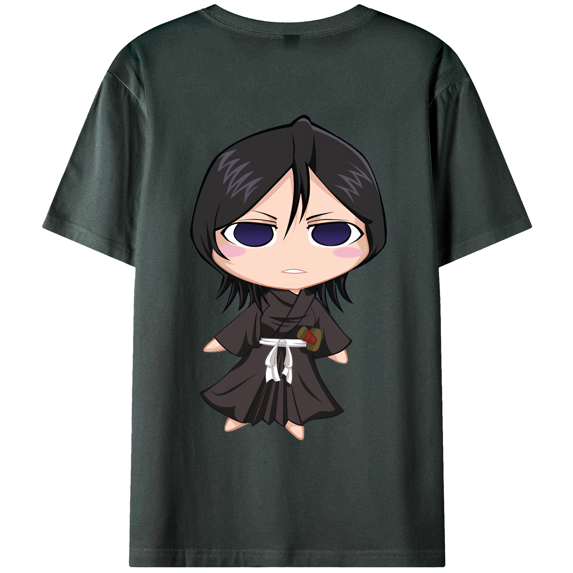 （画像用） ブリーチ 朽木ルキア BLEACH Kuchiki Rukia 綿100％ メンズ半袖Tシャツ（バックプリント） 通気性